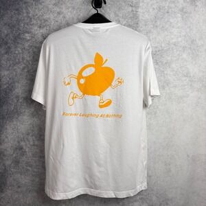 FLAN Labs Forever Laughing At Nothing AppleMan Short Sleeve Shirt Size Small NWT